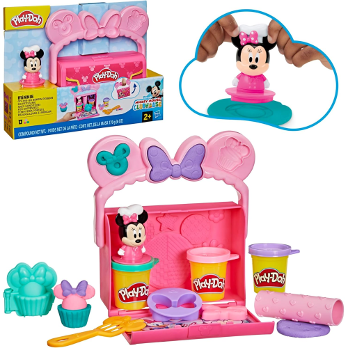 HASBRO G3108 PLAY-DOH - MINNIE DISNEY JUNIOR,Pasticceria Portatile, playset - 2 ANNI+