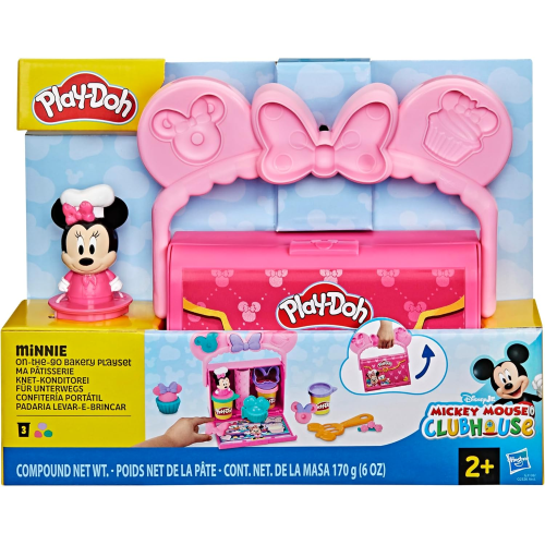 HASBRO G3108 PLAY-DOH - MINNIE DISNEY JUNIOR,Pasticceria Portatile, playset - 2 ANNI+
