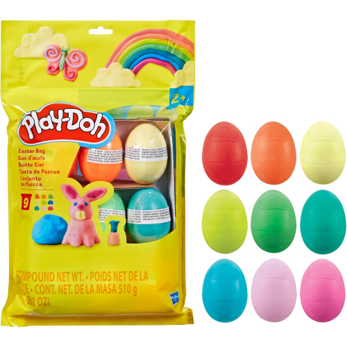HASBRO G0391 PLAY-DOH - SACCA DI PASQUA, 9 OVETTI - 2 ANNI+