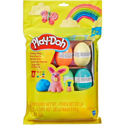 HASBRO G0391 PLAY-DOH - SACCA DI PASQUA, 9 OVETTI - 2 ANNI+