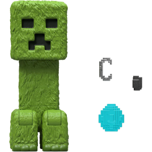 MATTEL JFR58 MINECRAFT MOVIE, PERSONAGGIO CREEPER, action figure alto 10 cm e ispirato al film e al videogioco