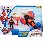 HASBRO G2460 MARVEL SPIDEY E I SUOI AMICI, Miles "Spin" Morales, Techno-Racer, action figure da 7,6 cm - 3 ANNI+