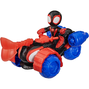 HASBRO G2460 MARVEL SPIDEY E I SUOI AMICI, Miles "Spin" Morales, Techno-Racer, action figure da 7,6 cm - 3 ANNI+