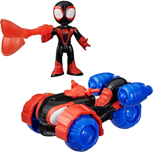 HASBRO G2460 MARVEL SPIDEY E I SUOI AMICI, Miles "Spin" Morales, Techno-Racer, action figure da 7,6 cm - 3 ANNI+