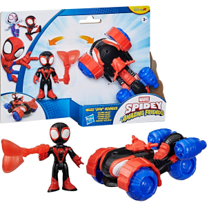 HASBRO G2460 MARVEL SPIDEY E I SUOI AMICI, Miles "Spin" Morales, Techno-Racer, action figure da 7,6 cm - 3 ANNI+