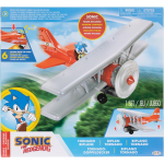 JAKKS 42328 SONIC THE HEDGEHOG BIPLANO TORNADO, include action figure di Sonic da 6 cm - 3 ANNI+