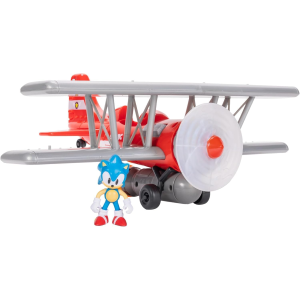 JAKKS 42328 SONIC THE HEDGEHOG BIPLANO TORNADO, include action figure di Sonic da 6 cm - 3 ANNI+