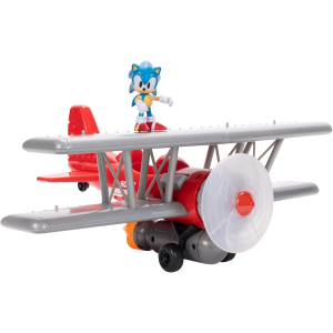 JAKKS 42328 SONIC THE HEDGEHOG BIPLANO TORNADO, include action figure di Sonic da 6 cm - 3 ANNI+