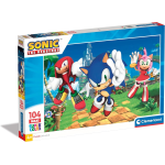 CLEMENTONI 25754 PUZZLES MAXI 104 PZ. SONIC - 4 ANNI+