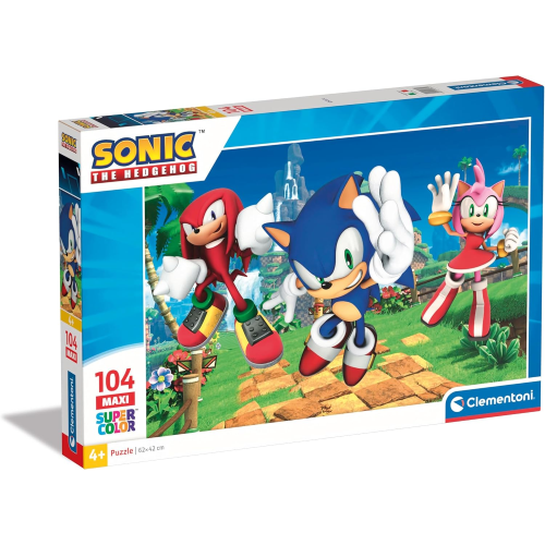 CLEMENTONI 25754 PUZZLES MAXI 104 PZ. SONIC - 4 ANNI+