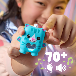 HASBRO G2208 NANOMALS, Pawtricia la gattina blu, cucciolo elettronico antistress - per Bambini e Bambine dai 5 Anni in Su