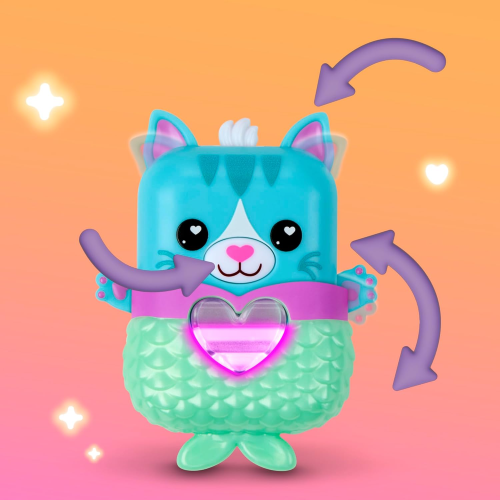 HASBRO G2208 NANOMALS, Pawtricia la gattina blu, cucciolo elettronico antistress - per Bambini e Bambine dai 5 Anni in Su