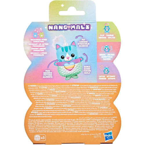 HASBRO G2208 NANOMALS, Pawtricia la gattina blu, cucciolo elettronico antistress - per Bambini e Bambine dai 5 Anni in Su