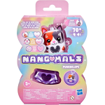 HASBRO G2209 NANOMALS, Purrnelope la gatta tricolore, cucciolo elettronico antistress - per Bambini e Bambine dai 5 Anni in Su
