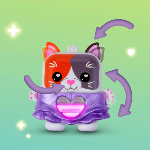 HASBRO G2209 NANOMALS, Purrnelope la gatta tricolore, cucciolo elettronico antistress - per Bambini e Bambine dai 5 Anni in Su