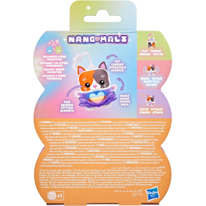 HASBRO G2209 NANOMALS, Purrnelope la gatta tricolore, cucciolo elettronico antistress - per Bambini e Bambine dai 5 Anni in Su