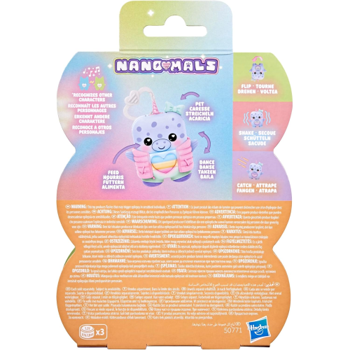 HASBRO G2214 NANOMALS, Blubby il narvalo, cucciolo elettronico antistress - per Bambini e Bambine dai 5 Anni in Su