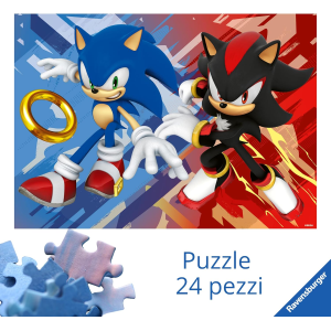 RAVENSBURGER 12004215 PUZZLE MAXI 24 PEZZI SONIC - 3 ANNI +