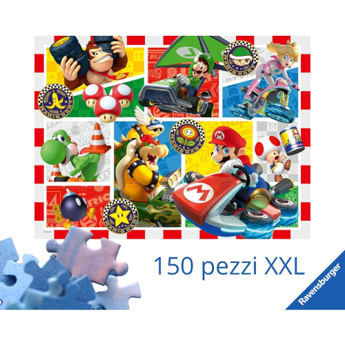 RAVENSBURGER 120041436 PUZZLES 150 SUPER MARIO - 7 ANNI +