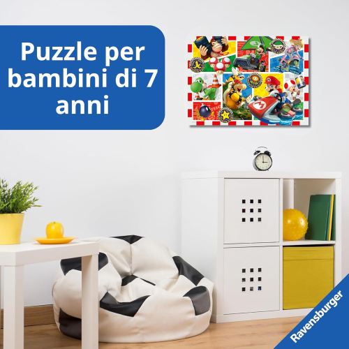 RAVENSBURGER 120041436 PUZZLES 150 SUPER MARIO - 7 ANNI +