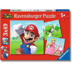 RAVENSBURGER 051861 PUZZLES SUPER MARIO 3X49 PEZZI - 5 ANNI +