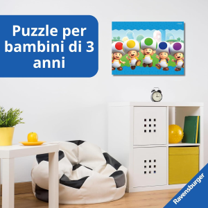 RAVENSBURGER 120041078 PUZZLES SUPER MARIO 4 IN 1 - 3 ANNI +