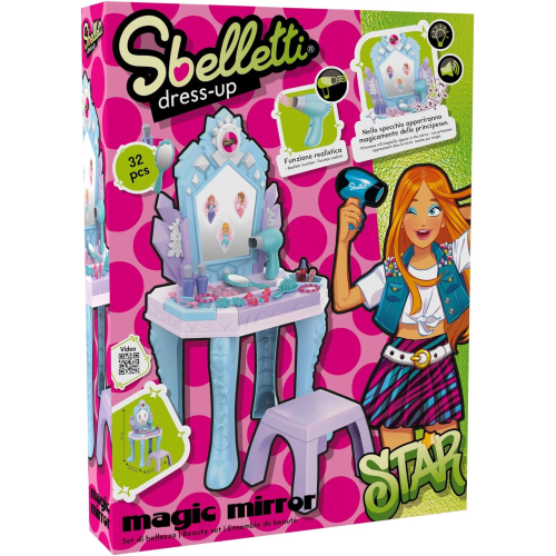 GLOBO 42466 SBELLETTI MAKE UP - SPECCHIERA CON SGABELLO 