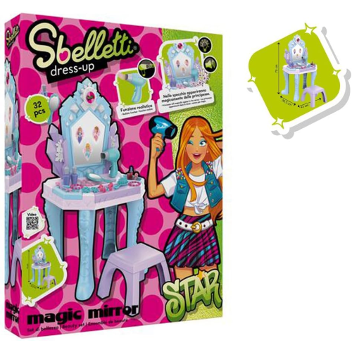 GLOBO 42466 SBELLETTI MAKE UP - SPECCHIERA CON SGABELLO 