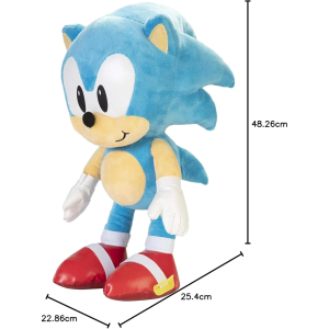 JAKKS - SONIC THE HEDGEHOG,  SONIC PELUCHE 40 CM - 40478 - 3 ANNI+