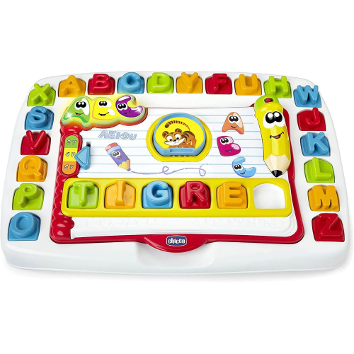 CHICCO BANCO SCUOLA LEGGI E IMPARA, 10112, per Imparare le Lettere dell'Alfabeto - 3 ANNI+