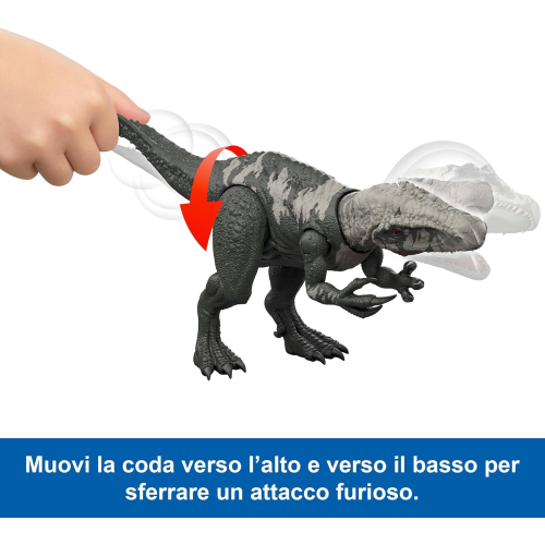 MATTEL JGB95 JURASSIC WORLD LA RINASCITA - Chilantaisaurus, specie di dinosauro giocattolo di grandi dimensioni 