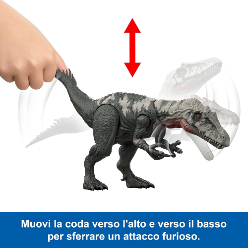 MATTEL JGB95 JURASSIC WORLD LA RINASCITA - Chilantaisaurus, specie di dinosauro giocattolo di grandi dimensioni 