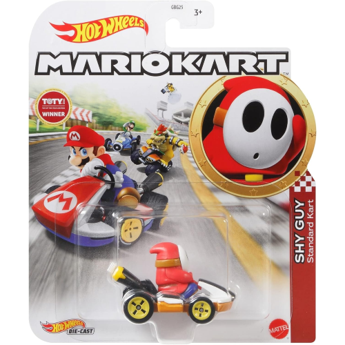 HOT WHEELS GRN25 MODELLINO SHY GUY - LINEA MARIO KART DIE CAST 1/64 - 3 ANNI+