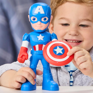 HASBRO G2462 SPIDEY AMAZING FRIENDS- FIGURA MEGA CAPTAIN AMERICA: STEVE ROGERS - 3 ANNI+