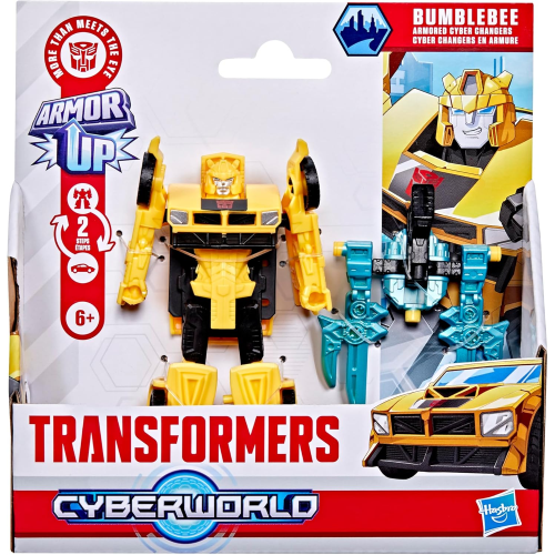 HASBRO G1045 TRANSFORMERS CYBERWORLD, BUMBLEBEE - 6 ANNI+