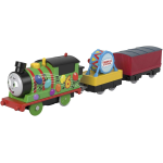 FISHER PRICE HDY72 - TRENINO THOMAS, Percy Trenino delle Feste Locomotiva Motorizzata - 3 ANNI+