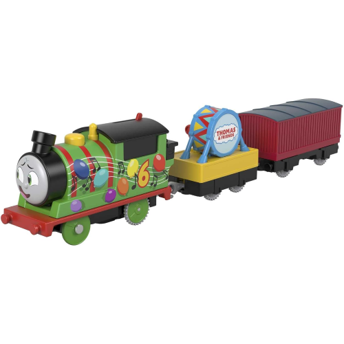 FISHER PRICE HDY72 - TRENINO THOMAS, Percy Trenino delle Feste Locomotiva Motorizzata - 3 ANNI+