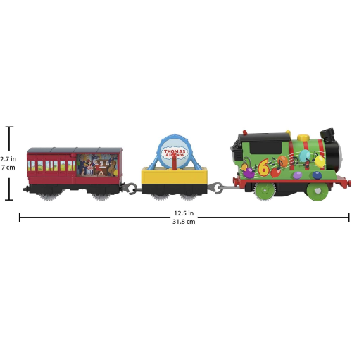 FISHER PRICE HDY72 - TRENINO THOMAS, Percy Trenino delle Feste Locomotiva Motorizzata - 3 ANNI+