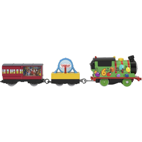 FISHER PRICE HDY72 - TRENINO THOMAS, Percy Trenino delle Feste Locomotiva Motorizzata - 3 ANNI+