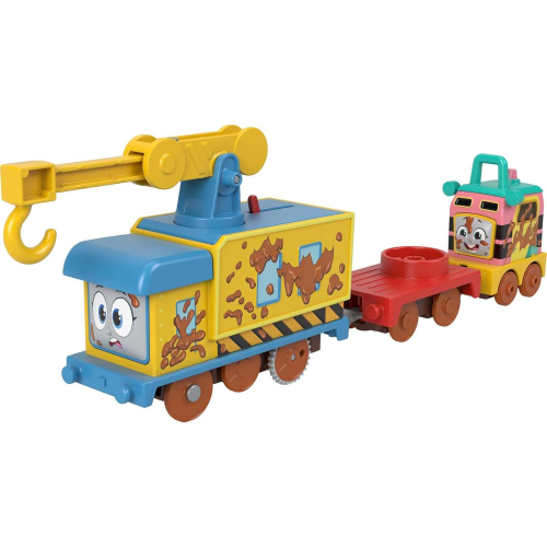 FISHER PRICE HHN43 - TRENINO THOMAS, MUDDY Fix 'em Up Friends Locomotiva Motorizzata - 3 ANNI+
