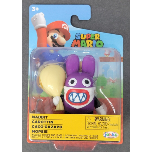 NINTENDO 41001 - Super Mario Bros - Statuetta articolata 6,3 cm - Figure NABBIT - 3 ANNI+