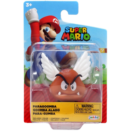 NINTENDO 41002 - Super Mario Bros - Statuetta articolata 6,3 cm - Figure PARAGOOMBA - 3 ANNI+