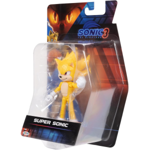 JAKKS 42402 SONIC 3 SUPER SONIC,Action Figure Articolata 13 cm - per Bambini e Appassionati di Sonic Action Figure