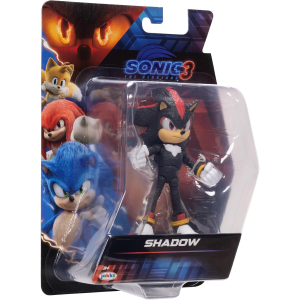 JAKKS 42399 SONIC 3 SHADOW,Action Figure Articolata 13 cm - per Bambini e Appassionati di Sonic Action Figure