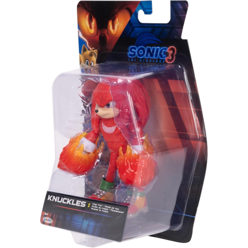 JAKKS 43020 SONIC 3 KNUCKLES,Action Figure Articolata 13 cm - per Bambini e Appassionati di Sonic Action Figure