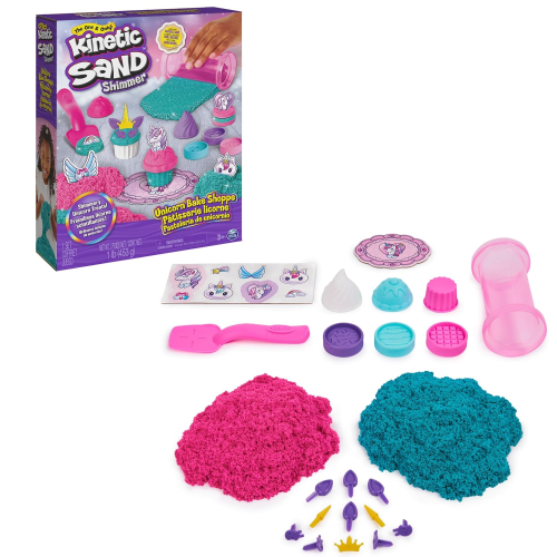 KINETIC SAND Set da Cucina Unicorno – con Accessori da 454 g per Un Gioco di Ruolo Creativo, dai 5 Anni in su