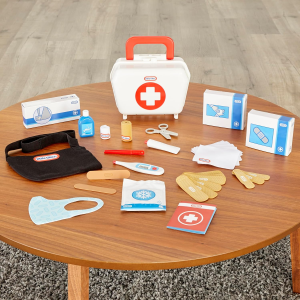 LITTLE TIKES KIT PICCOLO DOTTORE, First Aid Kit - Realistic Doctor Role Playing Set -25 ACCESSORI - 3 ANNI+