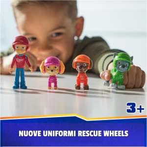 PAW PATROL 6070443 RESCUE WHEELS, Confezione Regalo con Personaggi Giocattolo, con 7 Personaggi - 3 ANNI+