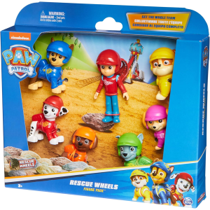 PAW PATROL 6070443 RESCUE WHEELS, Confezione Regalo con Personaggi Giocattolo, con 7 Personaggi - 3 ANNI+