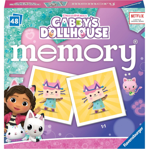 RAVENSBURGER 20956 MINI MEMORY GABBY'S DOLLHOUSE - 4 ANNI+